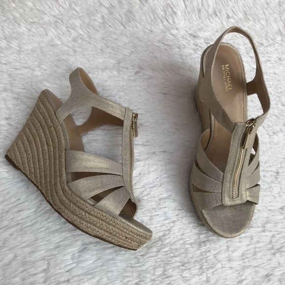Michael Kors Berkley Wedge Sandals - Picture 2 of 10